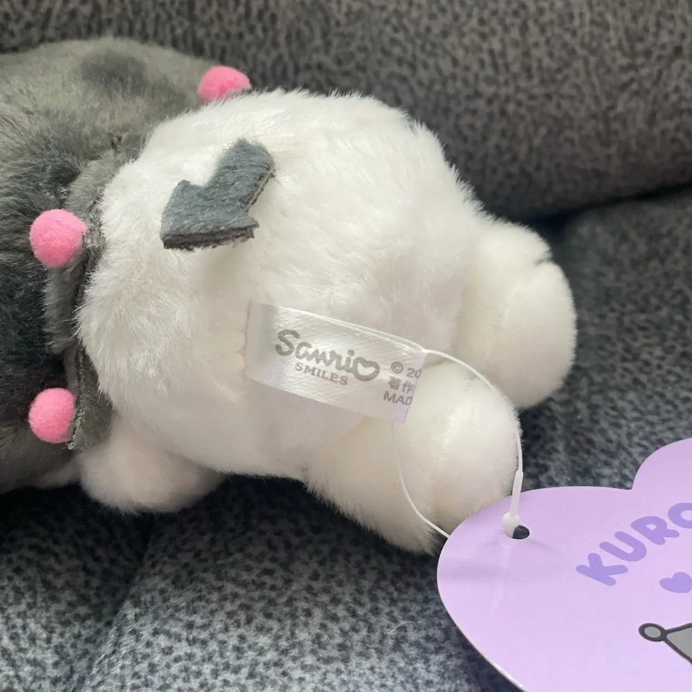 Hearts Eyes Kuromi Plush Plush Keychain (5.5”) - Picture 8 of 10